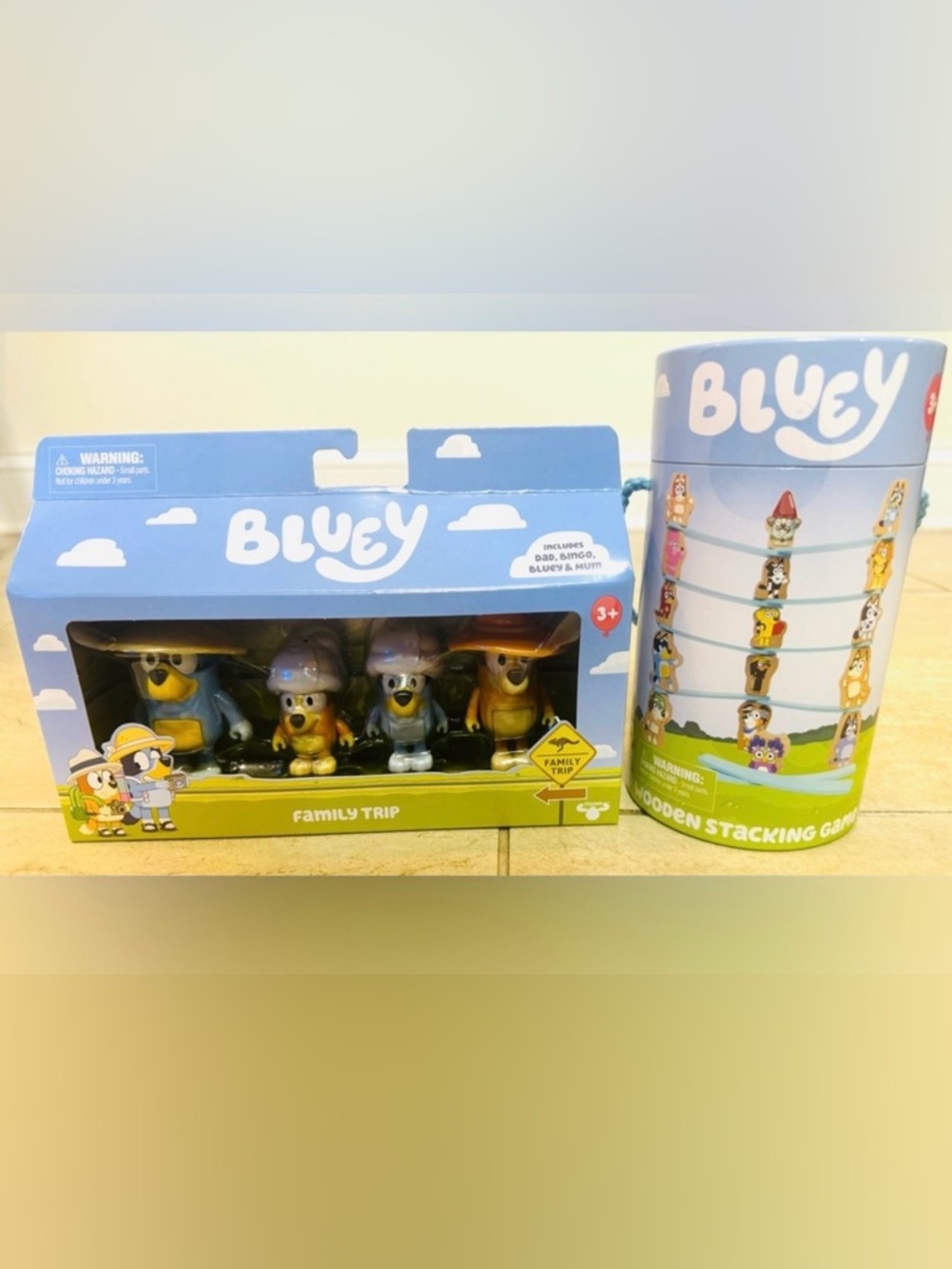 Bluey Wooden Stacking Game & Figure Play Set - Picture 6 of 14